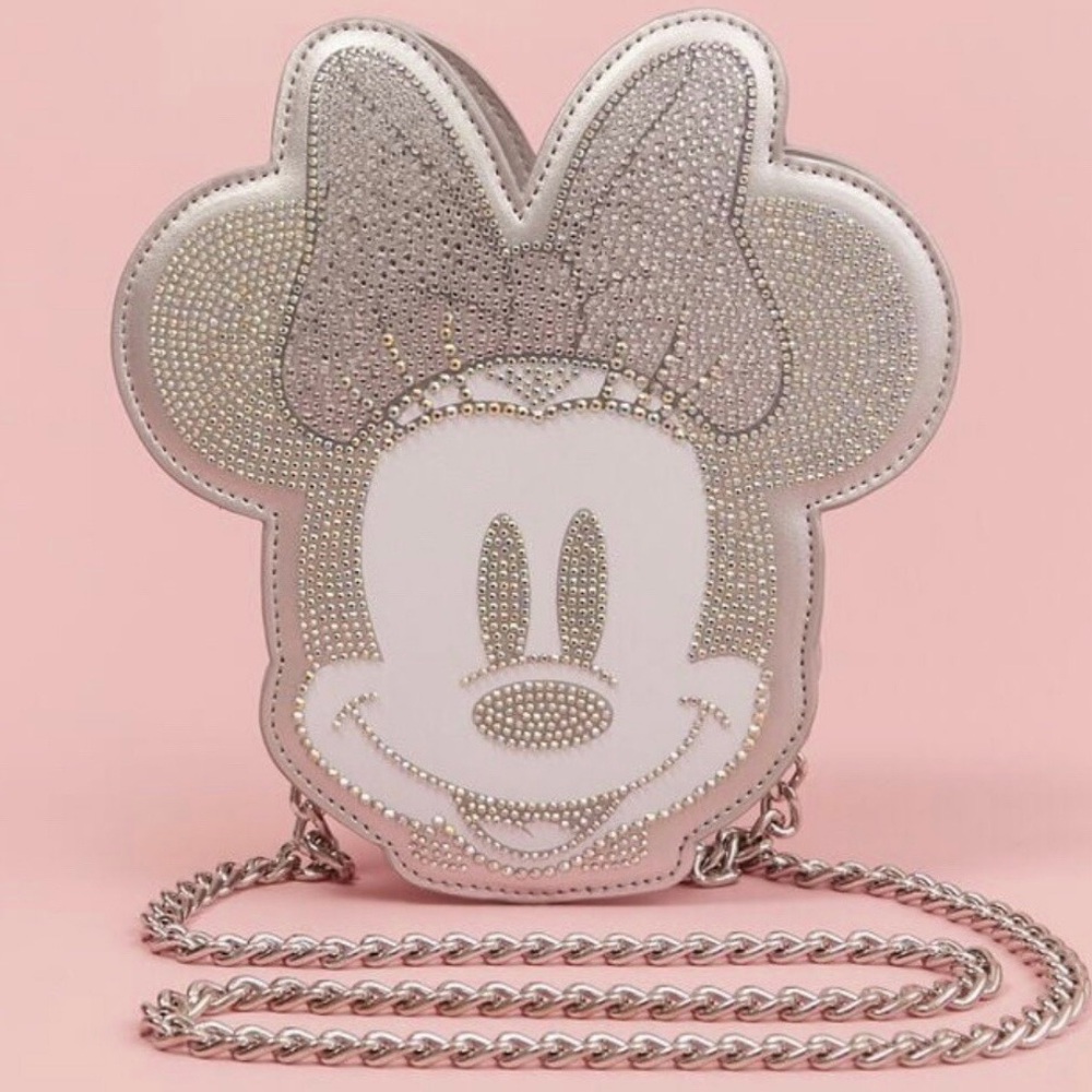 Disney Silver Minnie Mouse Crossbody Bag